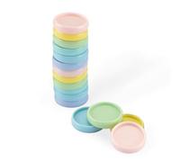 Vaessen Creative Binding Discs Pastel Rainbow Colours 24 mm - 24 pcs for The Bind Easy Binding Machine - for Bookbinding Notebooks, Documents, Planners and Journals - Reusable