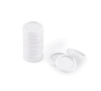 Vaessen Creative Binding Discs White 24 mm - 11 pcs for The Bind Easy Binding Machine - for Bookbinding Notebooks, Documents, Planners and Journals - Reusable