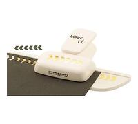 Vaessen Creative Love It Craft Paper Punch - Herringbone - 1,3 x 4,5 cm - Circle Cutter for Crafting and Card Making
