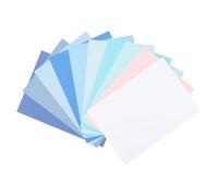Vaessen Creative Cardstock A4 Blue 40x - 4 x 10 Colours - Smooth and Textured 216 GSM Coloured Card Making Supplies - Coloured Paper for Scrapbooking, Card Making and Other Paper Crafts