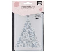 Vaessen Creative Christmas Tree 5.75 x 4.21 inches Folder for Card Making, Scrapbooking, Journaling-Reusable-Precise Results-for Embossing and Die-Cutting Machines, 17 x 8.4 x 0.5 cm