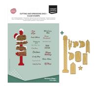 Vaessen Creative Clear Stamp & Cutting Die Set 30 pcs - Christmas Signs