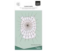 Vaessen Creative Clear Stamp - Spider Web - Scrapbooking, Stamping and Card Making Supplies for Crafting