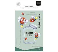 Vaessen Creative Clear Stamps 11 Pcs - Firefly - Scrapbooking, Stamping and Card Making Supplies for Crafting