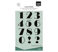 Vaessen Creative Clear 12 Pcs-Numbers-Scrapbooking, Stamping and Card Making Supplies for Crafting & Birthdays, Transparant, 14,8 x 10,5 cm