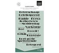 Vaessen Creative Clear Stamps 27 Pcs - Farm Texts - Scrapbooking, Stamping and Card Making Supplies for Crafting, A6