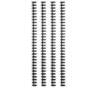 Vaessen Creative Click Combs 12 mm Black-4 Spines Easy Binding Machine-for Bookbinding Notebooks, Documents, Planners and Journals-Reusable, Various, 12 x 12 mm