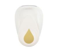 Vaessen Creative Craft Paper Punch - Drop - 1,7 x 2,5 cm - Circle Cutter for Crafting and Card Making, white/pink