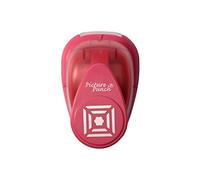 Vaessen Creative Craft Paper Punch - Flower in Frame - 1,9 x 1,9 cm - Circle Cutter for Crafting and Card Making