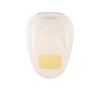 Vaessen Creative Craft Paper Punch - Rectangle with Rounded Corners - 1,5 x 2,3 cm - Circle Cutter for Crafting and Card Making, White/Pink