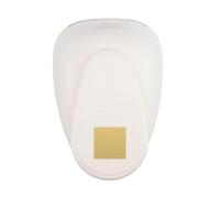 Vaessen Creative Craft Paper Punch - Square - 5,3 x 5,3 cm - Circle Cutter for Crafting and Card Making, White