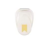 Vaessen Creative Craft Paper Punch - Banner - 2,1 x 1,4 cm - Circle Cutter for Crafting and Card Making, White/Pink