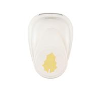 Vaessen Creative Christmas-Holly Leaf-0.75 x 0.94-Paper Punch for Crafting, Card Making and Scrapbooking, White-Gold, 1,9 x 2,4 cm