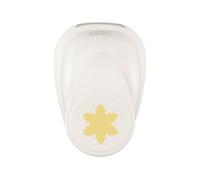 Vaessen Creative Christmas-Snowflake-0.83 x 1-Paper Punch for Crafting, Card Making and Scrapbooking, White-Gold, 2,1 x 2,5 cm
