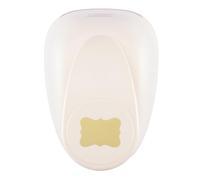 Vaessen Creative Craft Paper Punch - Decorative Label - 4,8 x 6,6 cm - Circle Cutter for Crafting and Card Making