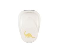 Vaessen Creative Craft Punch Dino Brontosaurus - 0.6 x 0.8 in - Paper Punch for Crafting, Card Making and Scrapbooking, White-Gold