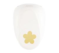Vaessen Creative Craft Paper Punch - Flower - 8 x 8,3 cm - Circle Cutter for Crafting and Card Making, White/Pink