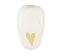 Vaessen Creative Craft Paper Punch - Heart - 3 x 4,2 cm - Circle Cutter for Crafting and Card Making, White/Pink