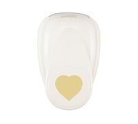 Vaessen Creative Craft Paper Punch - Heart/Petal - 4 x 4,2 cm - Circle Cutter for Crafting and Card Making, White/Pink