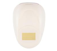 Vaessen Creative Craft Paper Punch - Rectangle - 1,8 x 3,3 cm - Circle Cutter for Crafting and Card Making, White/Pink