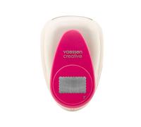 Vaessen Creative Craft Paper Punch - Scalloped Rectangle - 2,8 x 4,5 cm - Circle Cutter for Crafting and Card Making
