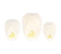 Vaessen Creative Craft Punch Set 3pcs - Rabbits - 1.2 x 1.4", 0.8 x 0.9" & 0.5 x 0.6"- for Paper Crafting, Card Making and Scrapbooking