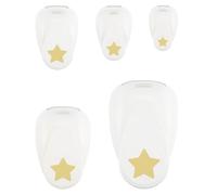 Vaessen Creative Craft Punch Set 5 pcs - Stars - Ø 2, 1.5, 1, 0.6 and 0.4 inches - for Paper Crafting, Card Making and Scrapbooking
