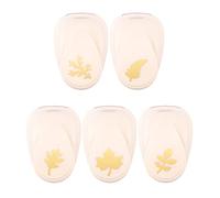 Vaessen Creative Craft Paper Punch - Autumn - 5 Pcs - Various Sizes - Circle Cutter for Crafting and Card Making - Leaf, Ivory