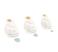Vaessen Creative Craft Paper Punch - Eggs - 3 Pcs - Various Sizes - Circle Cutter for Crafting and Card Making