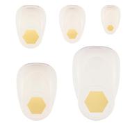 Vaessen Creative Craft Paper Punch - Hexagons - 5 Pcs - Various Sizes - Circle Cutter for Crafting and Card Making