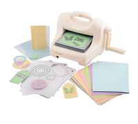 Vaessen Creative Cut Easy + A5, Large Die Cutting and Embossing Machine, Starter Kit Including Coloured Cardboard, Cutting Dies and Embossing Folder, Dies for Crafts and Embossing, Ideal for Card