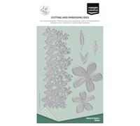 Vaessen Creative Cutting and Embossing Dies Set - Flowers (Bloom) - 6 Metal Craft Dies - Card Making Supplies for Scrapbooking & Papercrafts
