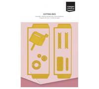 Vaessen Creative Cutting and Embossing Dies Set - Mail Pockets - 13 Shape Dies of 0.8 x 0.8 to 2 x 4.7 - Card Making Supplies - Metal Craft Dies for Scrapbooking and Christmas Papercrafts
