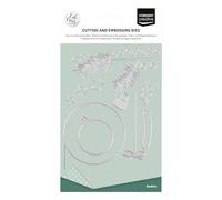 Vaessen Creative Cutting and Embossing Set-Christmas Ornaments-15 Shape 0.2" to 3.1"-Card Making Supplies-Metal Dies for Scrapbooking and Paper Crafts, Silver, 11x15cm