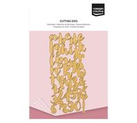 Vaessen Creative Cutting Dies Set-Alphabet-42 pcs of 0.4 x 0.8-for Mini Machine-Card Making Supplies-for Scrapbooking and Paper Crafts, Gold