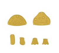 Vaessen Creative Cutting Dies Set Mushroom - 6 Shape Dies of 0.67 x 0.71" to 1.6 x 2" - Card Making Supplies - Metal Craft Dies for Scrapbooking, Halloween and Autumn