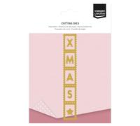 Vaessen Creative Cutting Dies Set - Stamp Strip - 6 Shape Dies of 0.9 x 5.8 and 3.1 x 0.5 - Card Making Supplies - Metal Craft Dies for Scrapbooking and Christmas Papercrafts