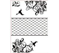 Vaessen Creative Darice Triptych Embossing Template Frame, Transparent, A4
