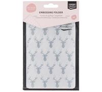 Vaessen Creative Deer Head 5.75 x 4.21 inches Folder for Card Making, Scrapbooking, Journaling-Reusable-Precise Results-for Embossing and Die-Cutting Machines, 17 x 8.4 x 0.5 cm