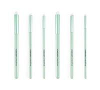Vaessen Creative Detail Blending Brushes for Crafts 6 pcs-0.2 x 5.9 to 0.4 x 5.9-for Ink and Paint-for Card Making, Scrapbooking, Journaling and Mixed Media, Mint, 6 x 150 mm / 10,5 x 150 mm