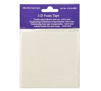 Vaessen Creative Double Sided Adhesive Pre-Cut 3-D Foam Tape, White, One Size