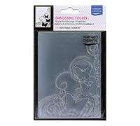 Vaessen Creative Embossing Folder, Butterfly 5,7x4,25x0,19 inches, 1 Unit, for Birthday Cards, Scrapbook Embellishments, Home Decor Projects and Paper Crafts