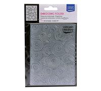 Vaessen Creative Embossing Folder, Circles 5,7x4,25x0,19 inches, 1 Unit, for Birthday, Birth, Christmas Cards and Paper Crafts