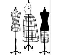 Vaessen Creative Embossing Folder Dresses 5.75 x 4.21 inches - Embossing Folder for Card Making, Scrapbooking, Journaling - Reusable - Precise Results - for Embossing and Die-Cutting Machines