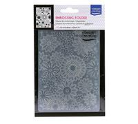Vaessen Creative Embossing Folder, Flowers 5,7x4,25x0,19 inches, 1 Unit, for Birthday Cards, Scrapbook Embellishments, Home Decor Projects and Paper Crafts
