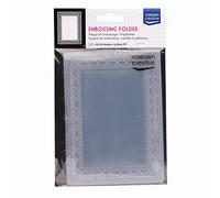 Vaessen Creative Embossing Folder, Frame, 14,6 x 10,7 cm, for Adding Texture and Dimension to Papercraft Projects, Scrapbooking, Photo Albums, Envelopes Like Birthday Cards, Einheitsgröße