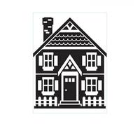 Vaessen Creative Embossing Folder House 5.75 x 4.21 inches - Embossing Folder for Card Making, Scrapbooking, Journaling - Reusable - Precise Results - for Embossing and Die-Cutting Machines