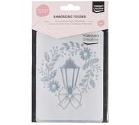 Vaessen Creative Lamp & Wreath 5.75 x 4.21 inches Folder for Card Making, Scrapbooking, Journaling-Reusable-Precise Results-for Embossing and Die-Cutting Machines, 17 x 8.4 x 0.5 cm