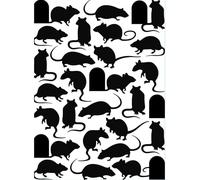 Vaessen Creative Mice 5.75 x 4.21 inches Folder for Card Making, Scrapbooking, Journaling-Reusable-Precise Results-for Embossing and Die-Cutting Machines, 17 x 8.4 x 0.5 cm