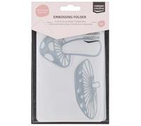 Vaessen Creative Mushroom 5.75 x 4.21 inches Folder for Card Making, Scrapbooking, Journaling-Reusable-Precise Results-for Embossing and Die-Cutting Machines, 17 x 8.4 x 0.5 cm